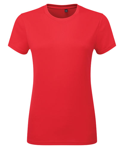 TriDri Women’s TriDri® ion-charge recycled textured tee Fire Red