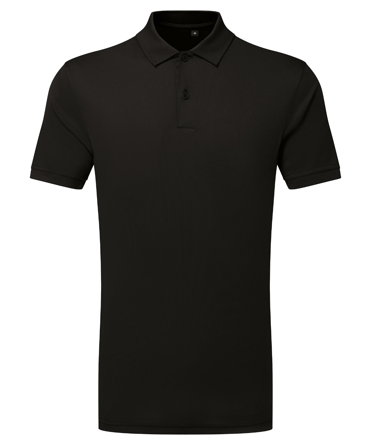 TriDri Tridri® ion-charge panelled polo Black
