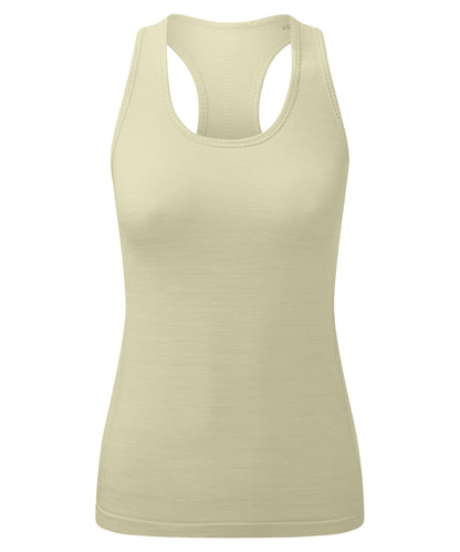 TriDri Women's TriDri® recycled seamless ''3D fit'' multi-sport flex vest Sage Green Melange