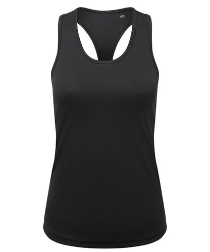TriDri Women's TriDri® recycled performance slim racer back vest Black