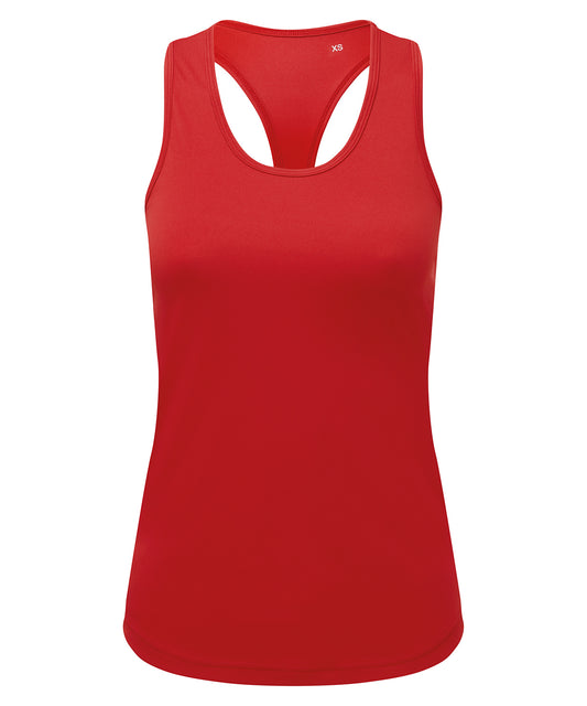 TriDri Women's TriDri® recycled performance slim racer back vest Fire Red