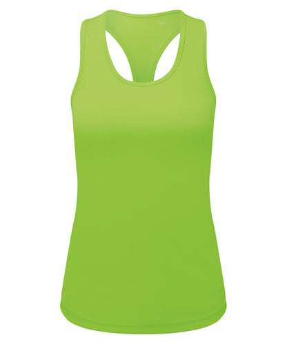 TriDri Women's TriDri® recycled performance slim racer back vest Lightning Green