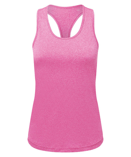 TriDri Women's TriDri® recycled performance slim racer back vest Pink Melange