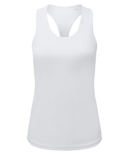 TriDri Women's TriDri® recycled performance slim racer back vest White