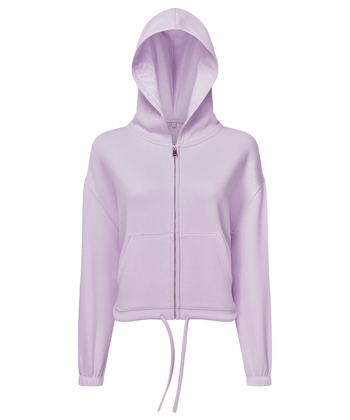 TriDri Women's TriDri® recycled cropped oversize full-zip hoodie Lilac