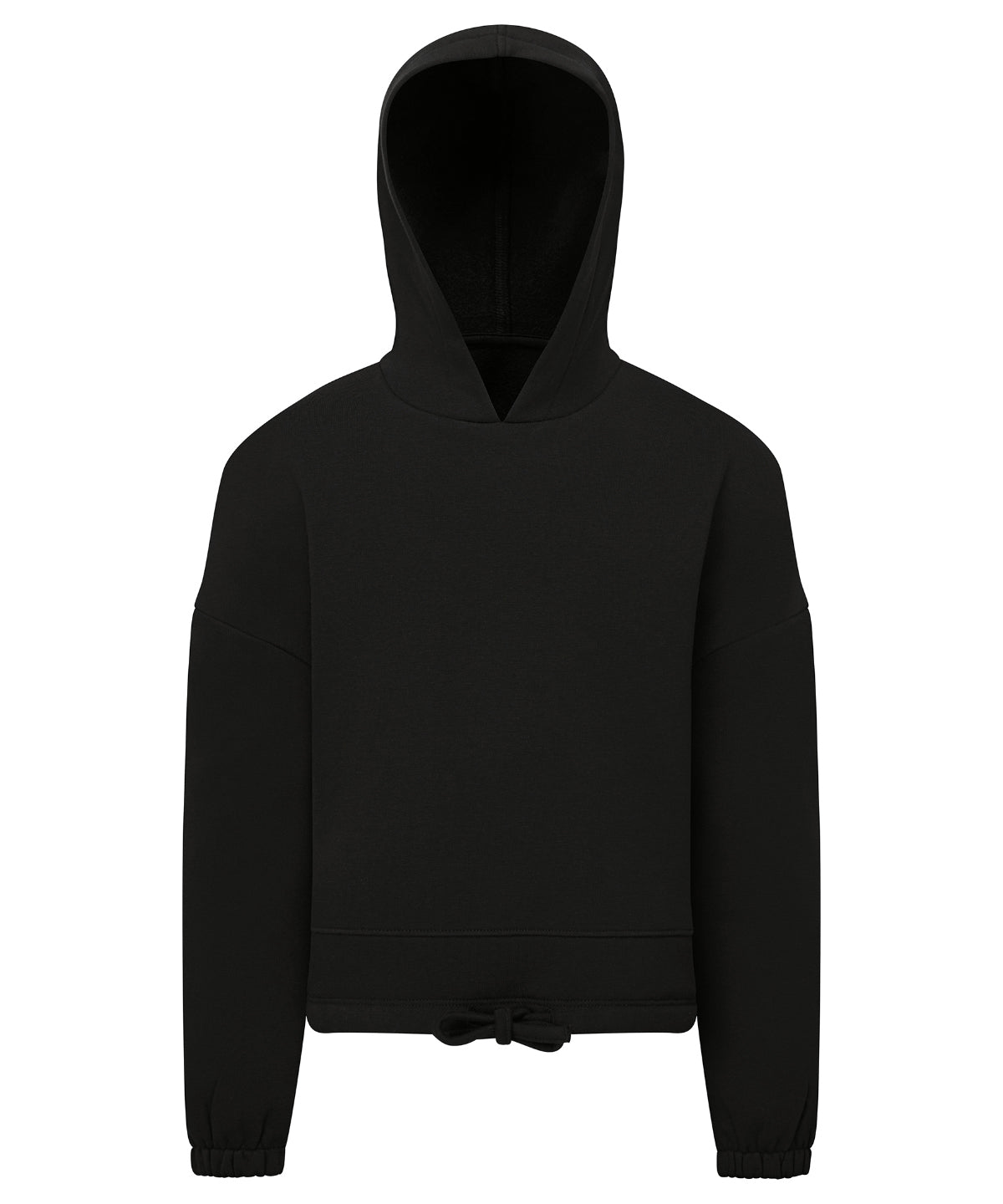 TriDri Kids TriDri® recycled cropped oversize hoodie Black