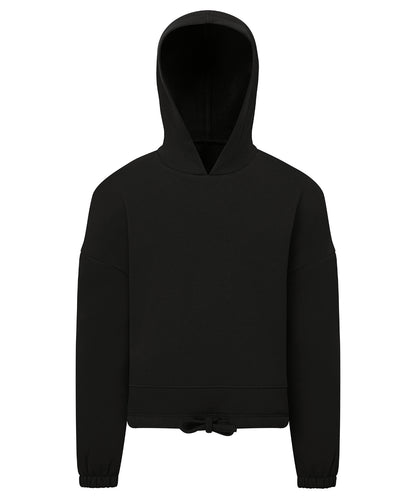 TriDri Kids TriDri® recycled cropped oversize hoodie Black