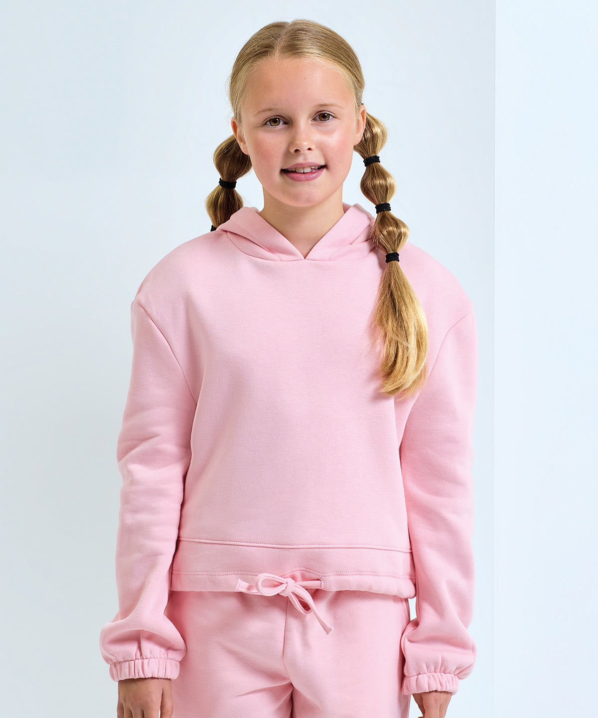 TriDri Kids TriDri® recycled cropped oversize hoodie Black
