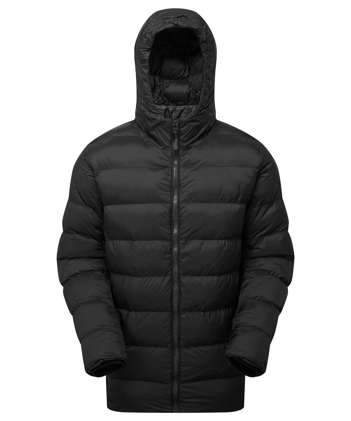 2786 Solitude recycled hooded jacket Black