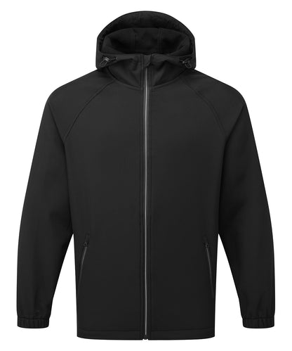 2786 Hooded 2-layer softshell jacket Black