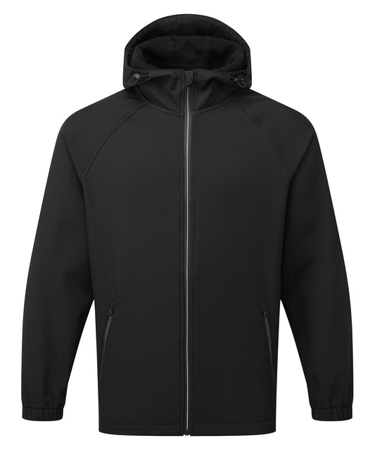 2786 Hooded 2-layer softshell jacket Black