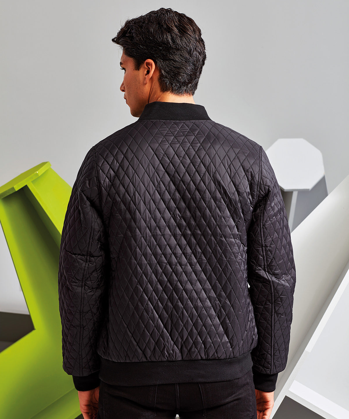 2786 Quilted flight jacket Black
