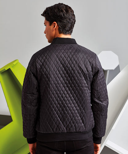 2786 Quilted flight jacket Black