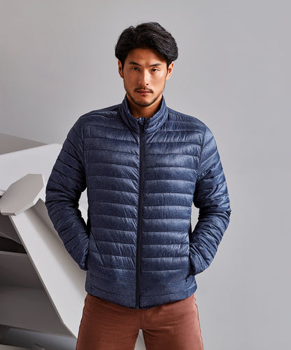 2786 Melange padded jacket Charcoal Melange