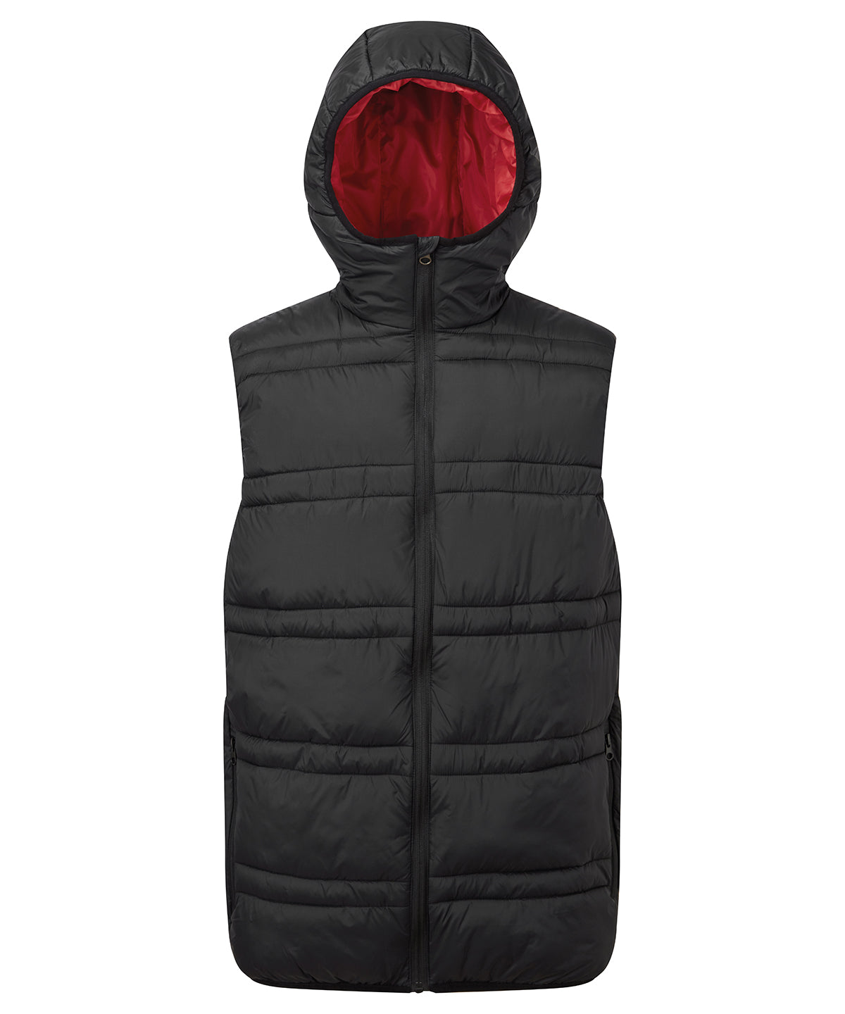 2786 Latitude hooded bodywarmer Black/Red