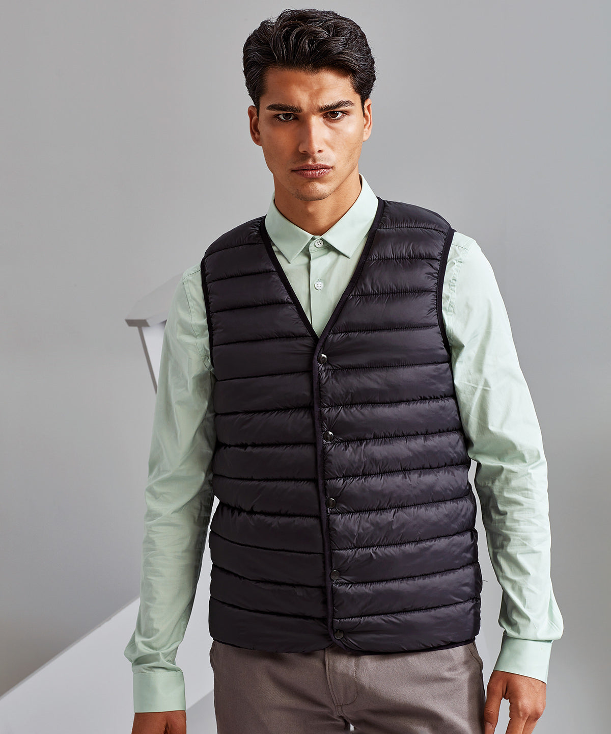 2786 Padded gilet vest Black