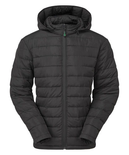 2786 Delmont recycled padded jacket Black