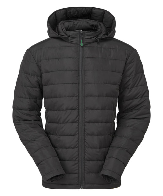 2786 Delmont recycled padded jacket Black