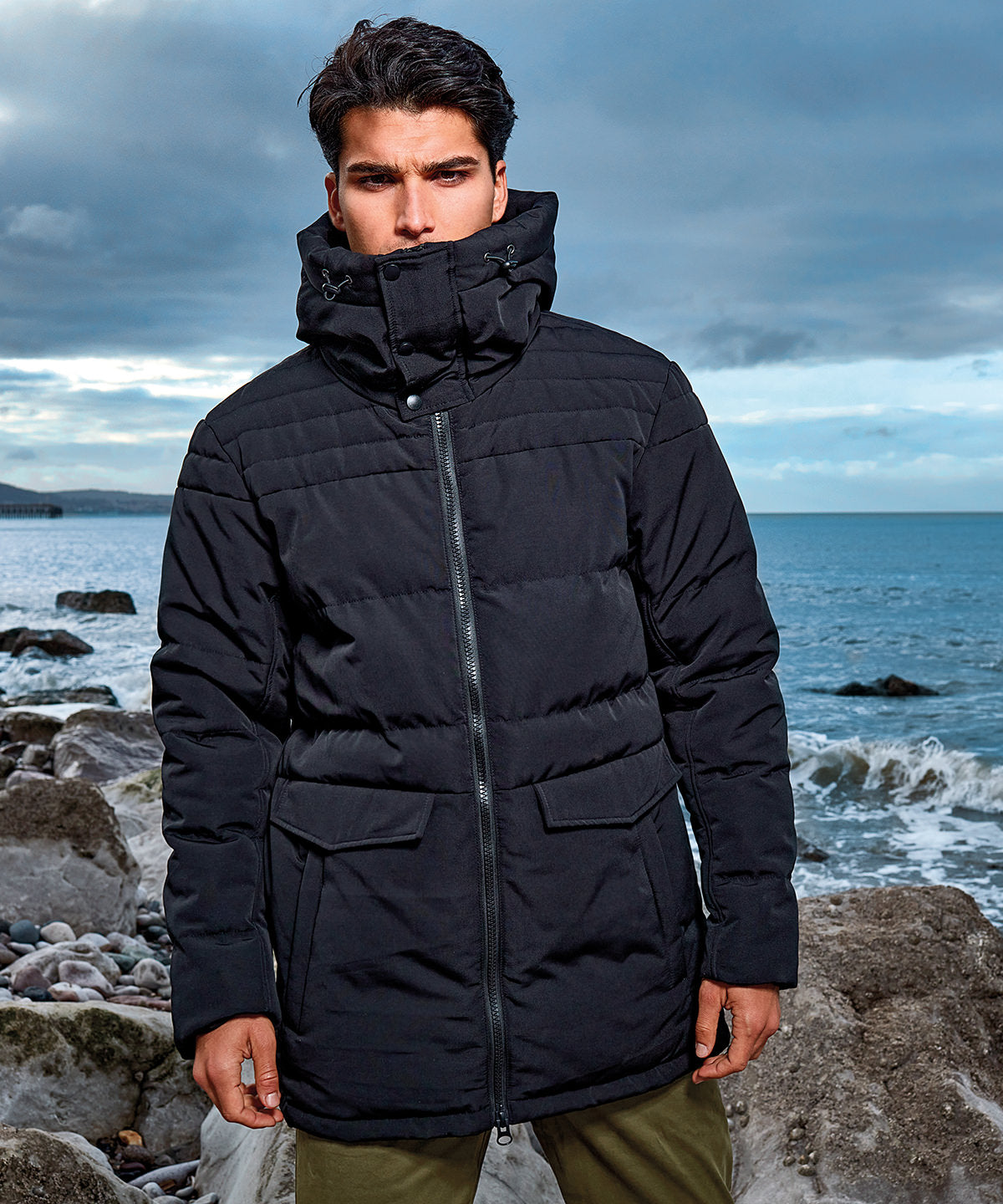 2786 Obsidian padded jacket Black