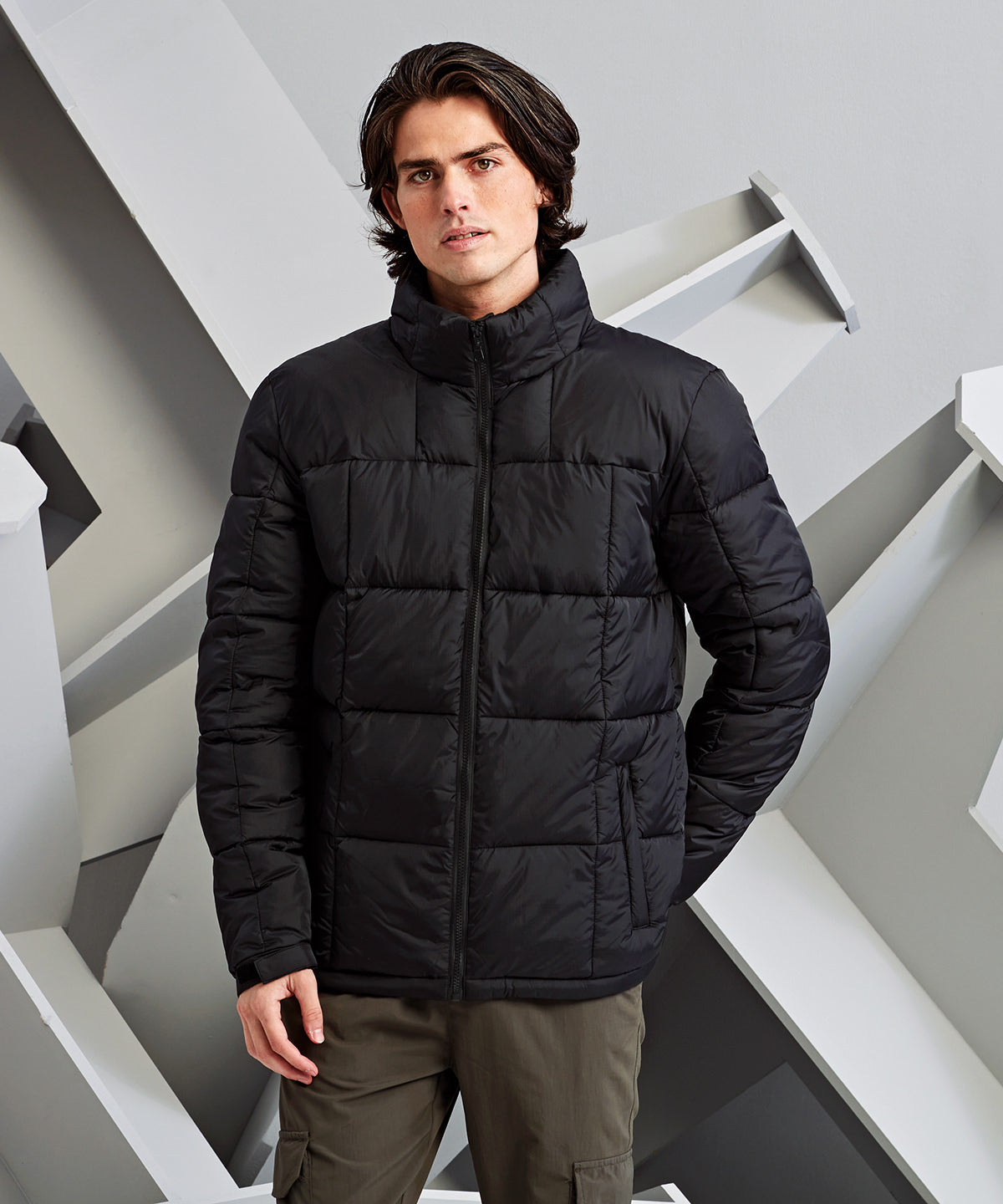 2786 Fourteener box quilt jacket Black/Black
