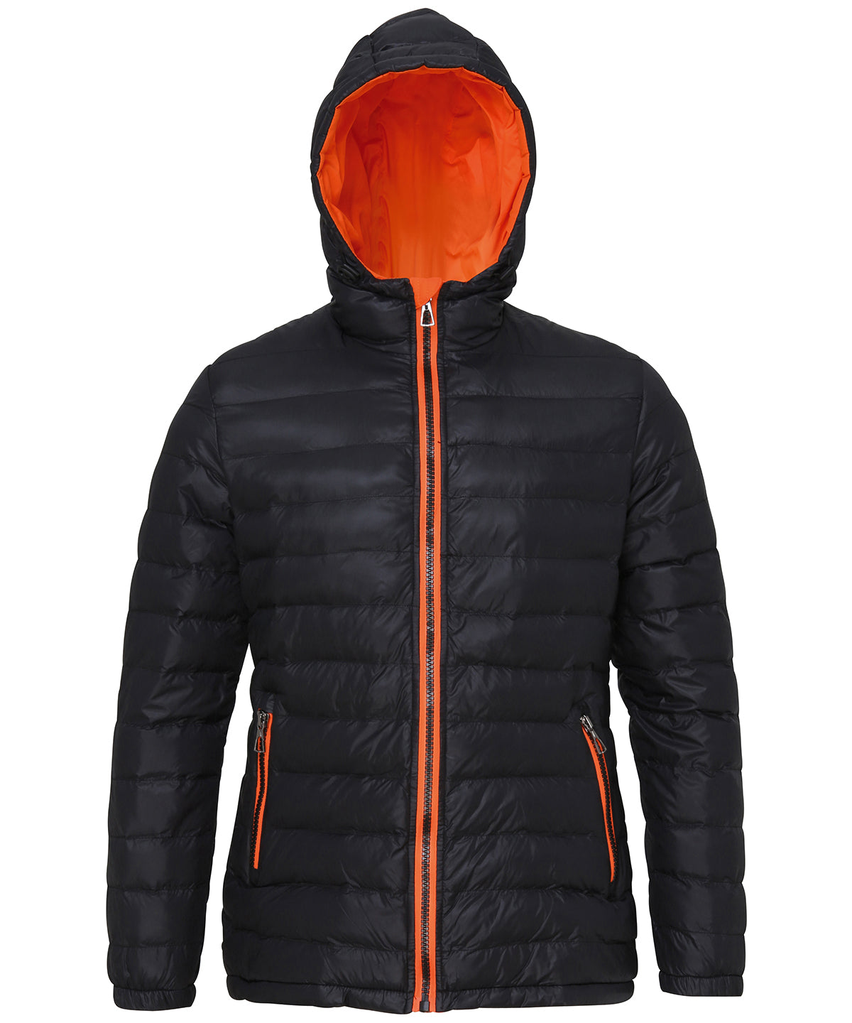 2786 Women's padded jacket Black /Bright Yellow