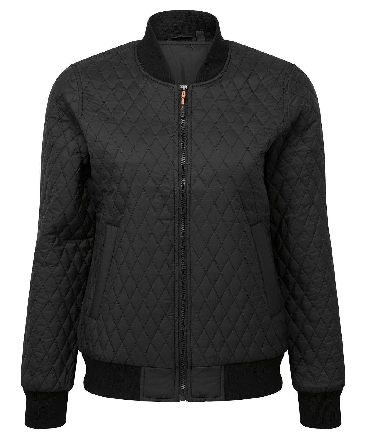 2786 Women's quilted flight jacket Black