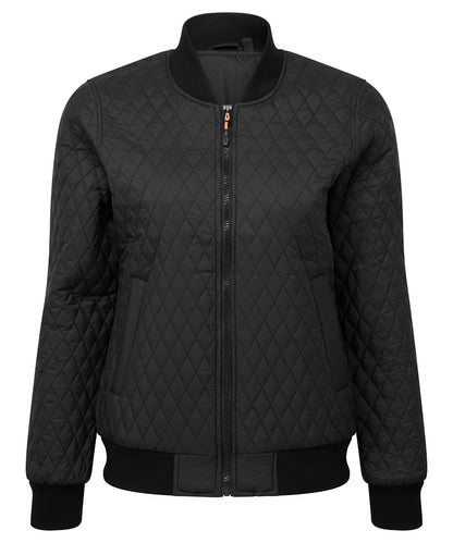 2786 Women's quilted flight jacket Black