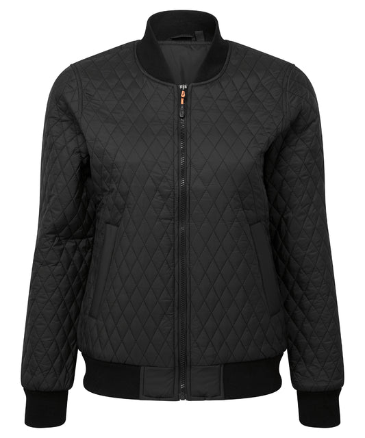 2786 Women's quilted flight jacket Black