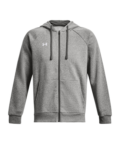 Under Armour Rival fleece full-zip hoodie Castlerock Light Heather