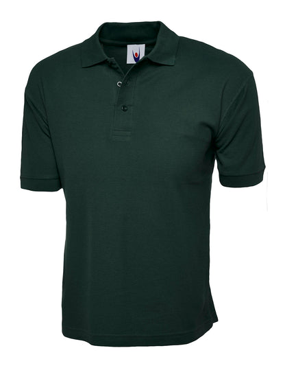 Uneek Cotton Rich Poloshirt Bottle Green