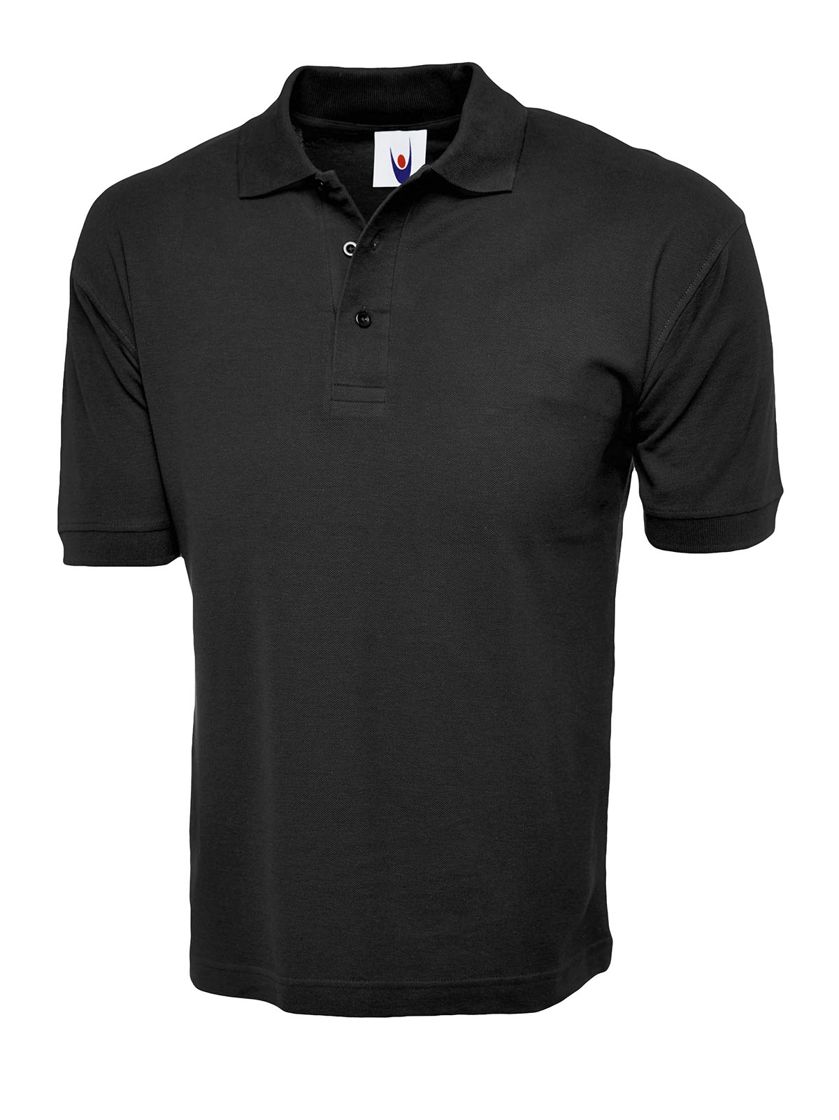 Uneek Cotton Rich Poloshirt Black