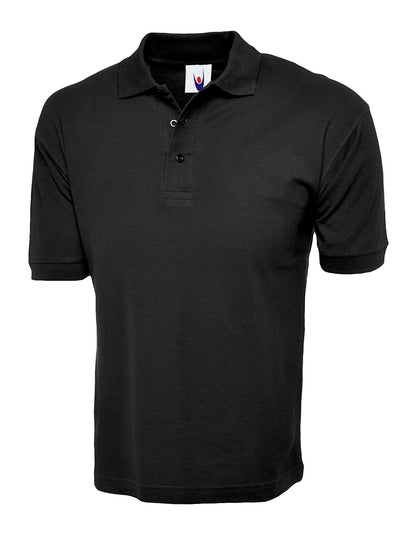 Uneek Cotton Rich Poloshirt Black