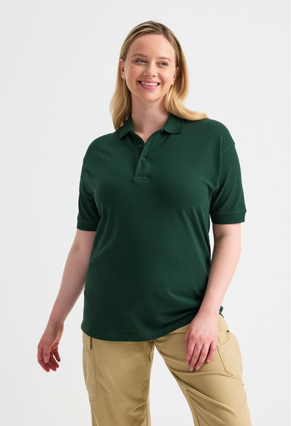 Uneek Cotton Rich Poloshirt Bottle Green