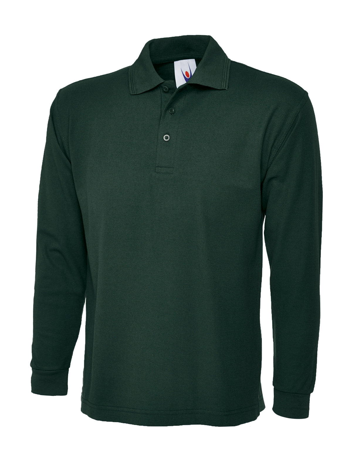 Uneek Longsleeve Poloshirt Bottle Green