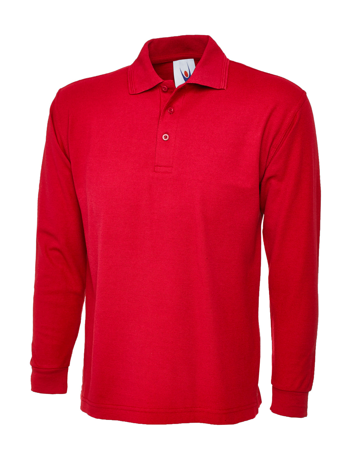 Uneek Longsleeve Poloshirt Red
