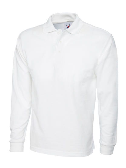 Uneek Longsleeve Poloshirt White