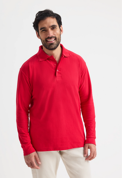 Uneek Longsleeve Poloshirt Bottle Green