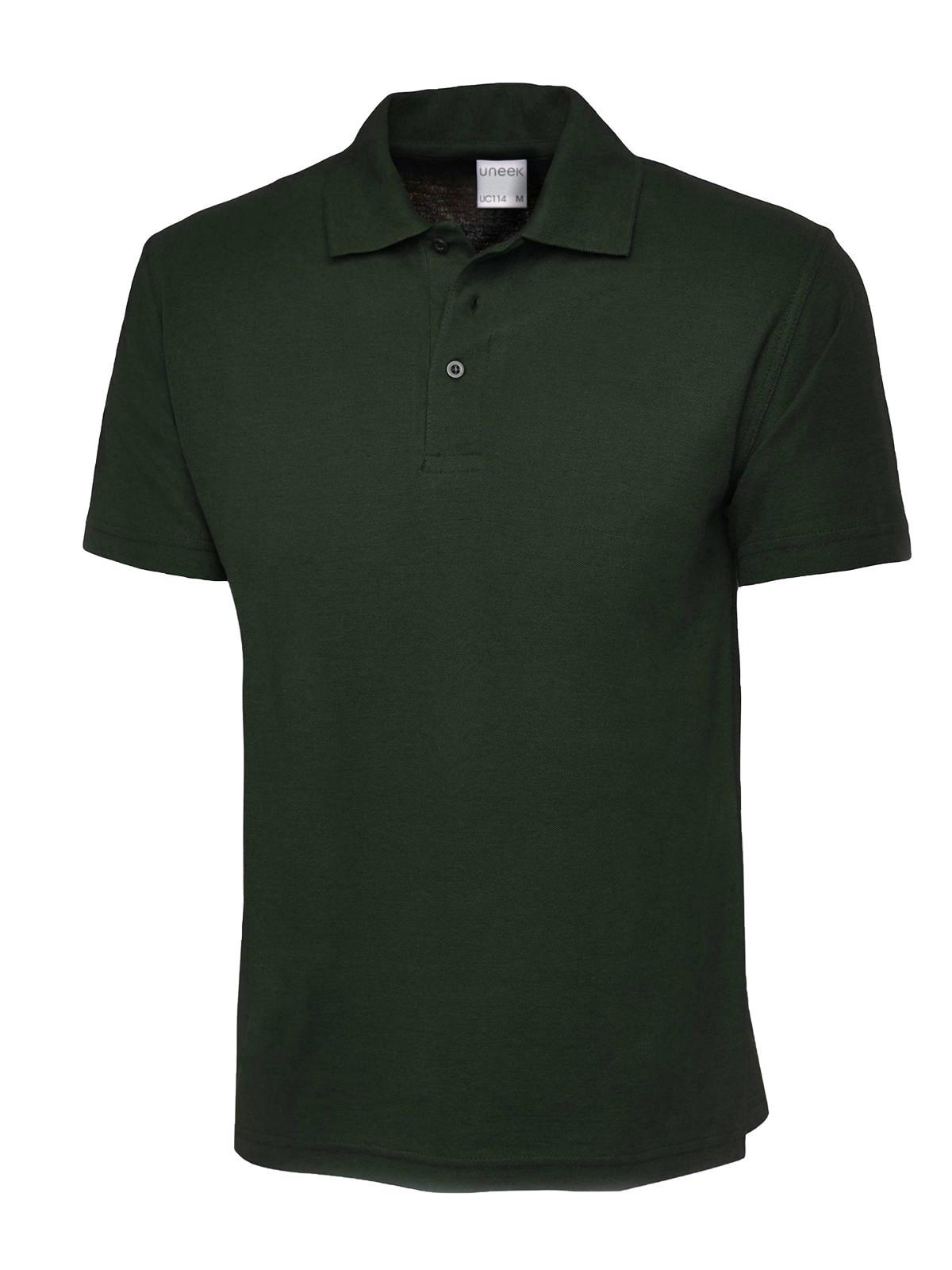 Uneek Men's Ultra Cotton Poloshirt Bottle Green