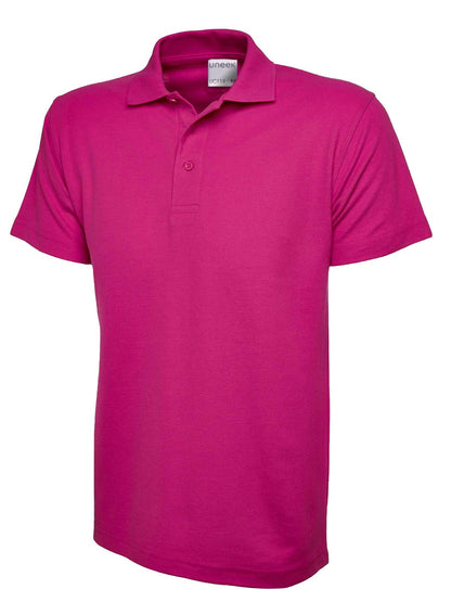 Uneek Men's Ultra Cotton Poloshirt Hot Pink