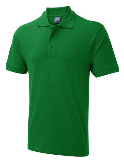 Uneek Men's Ultra Cotton Poloshirt Kelly Green