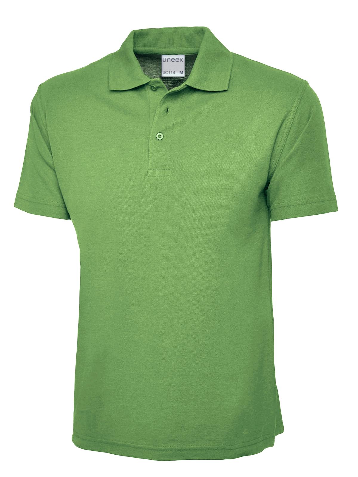 Uneek Men's Ultra Cotton Poloshirt Lime