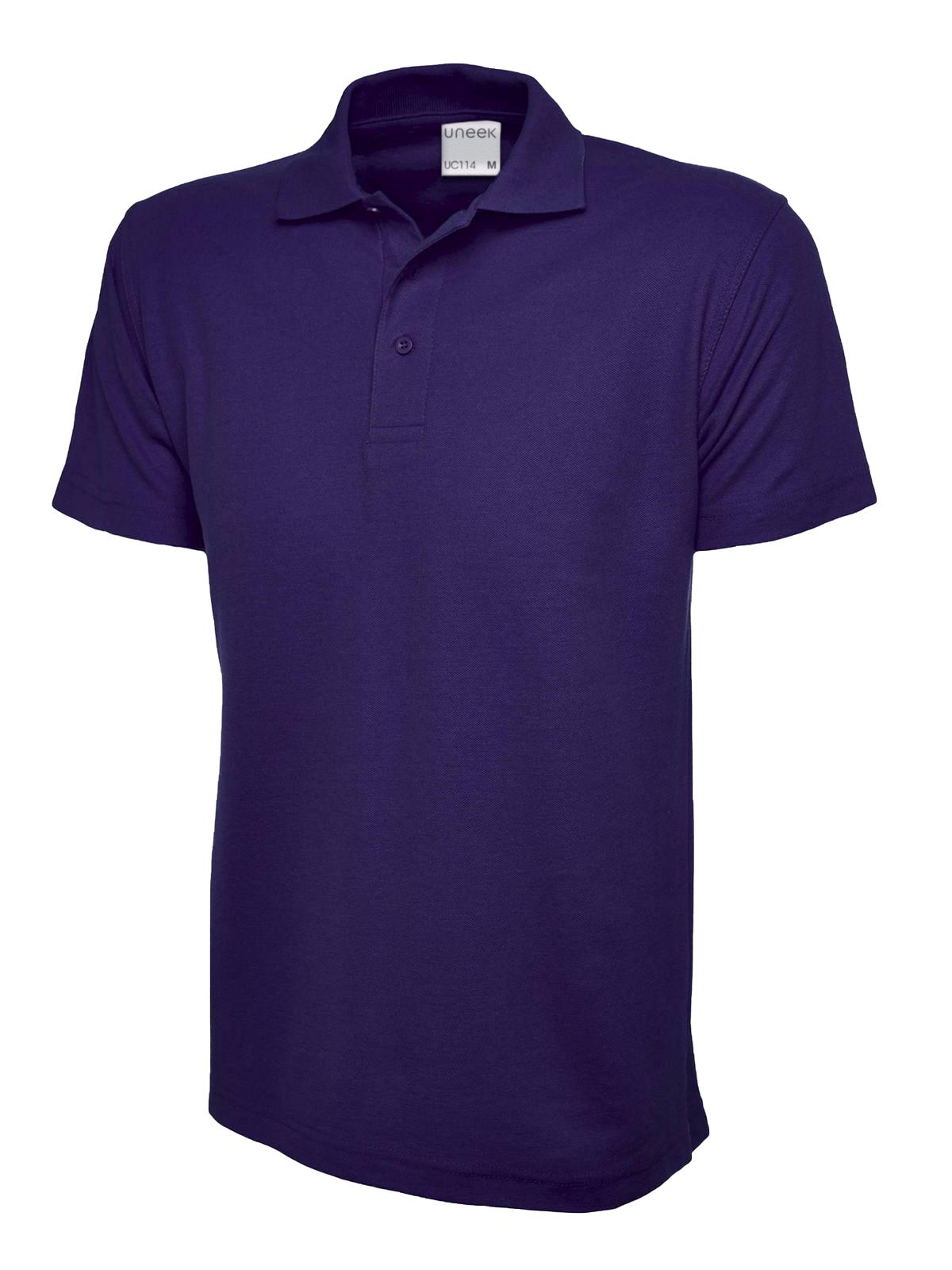 Uneek Men's Ultra Cotton Poloshirt Purple