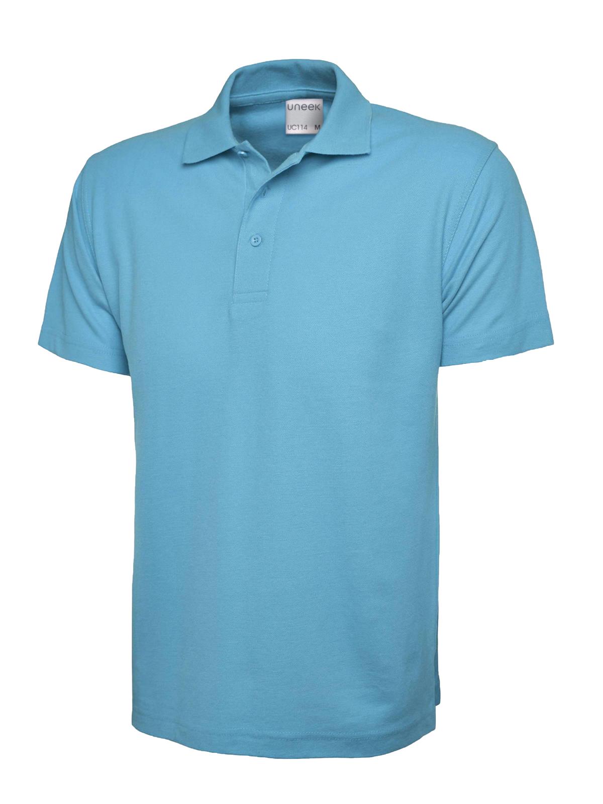 Uneek Men's Ultra Cotton Poloshirt Sky
