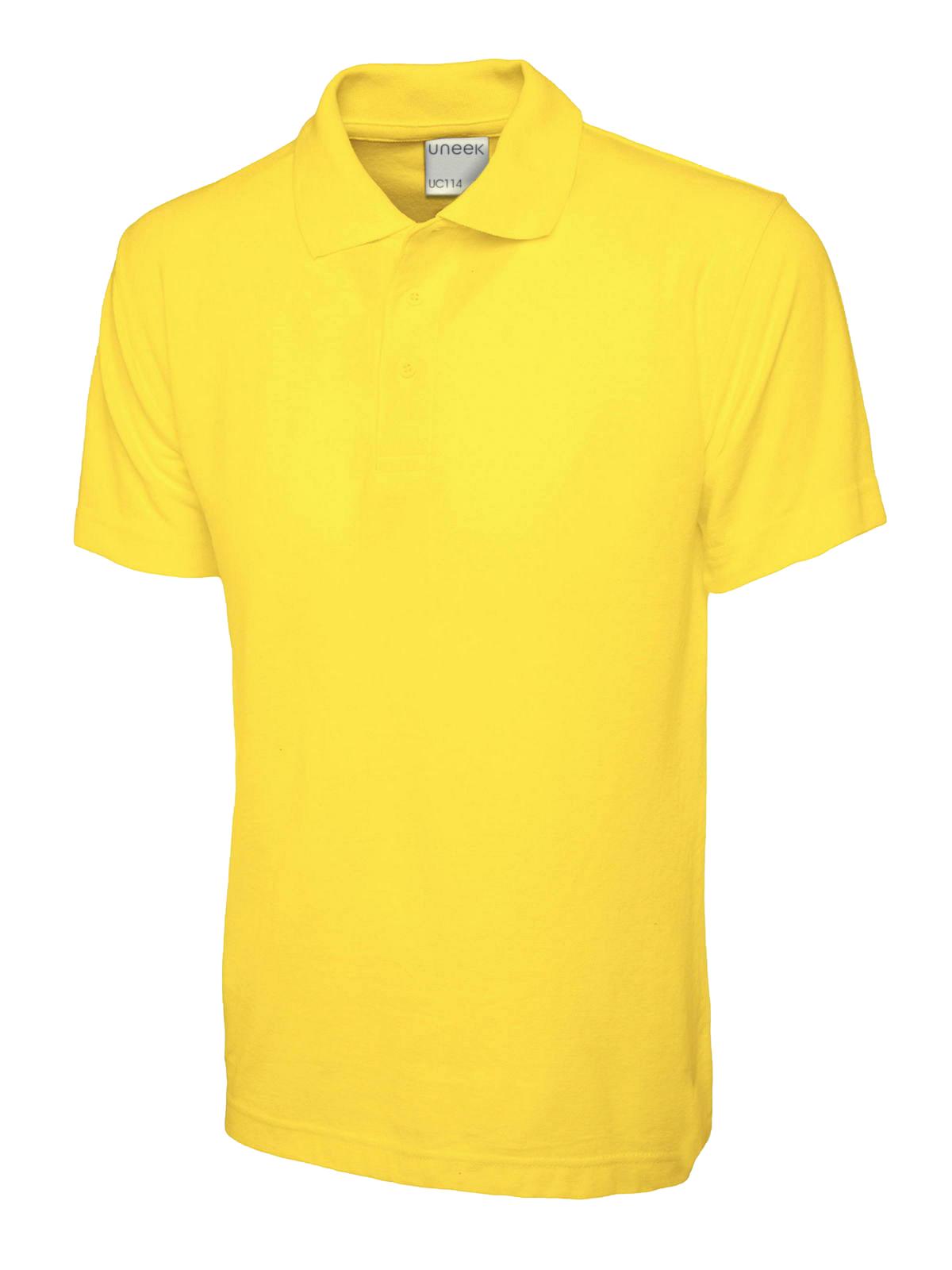 Uneek Men's Ultra Cotton Poloshirt Yellow