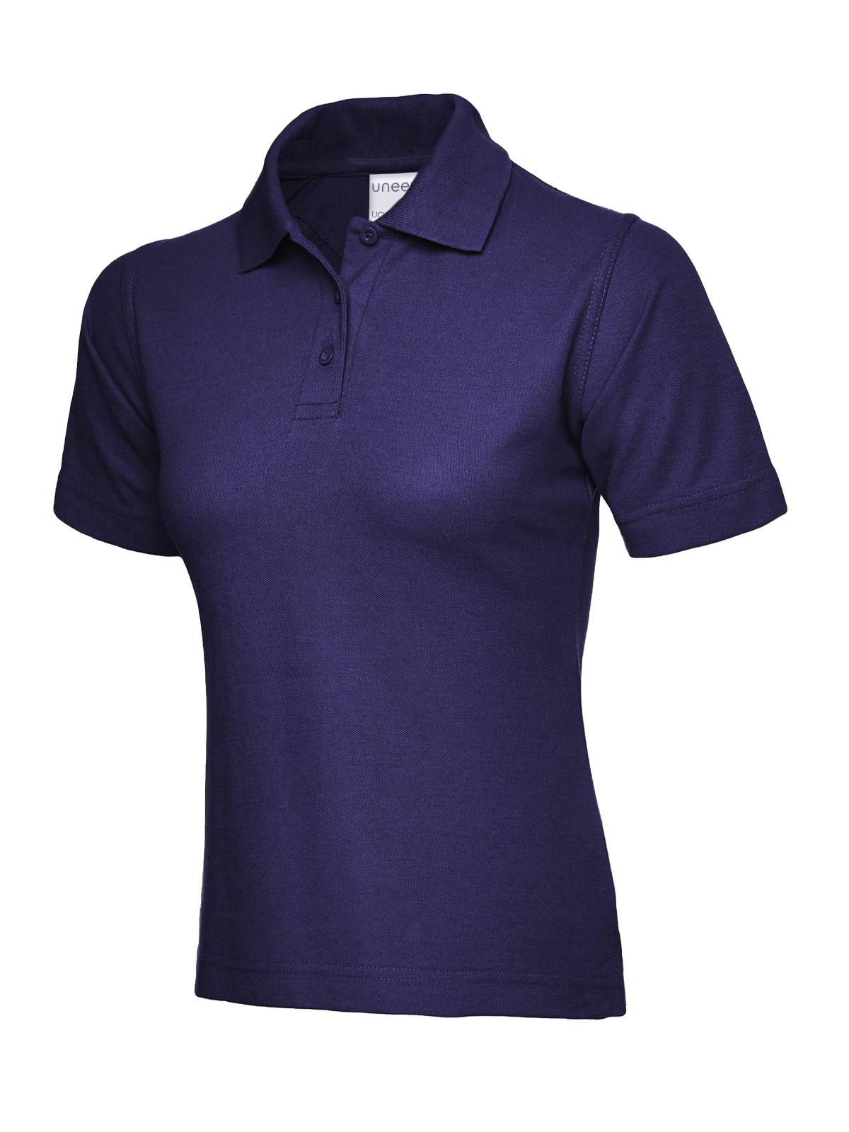 Uneek Ladies Ultra Cotton Poloshirt Purple