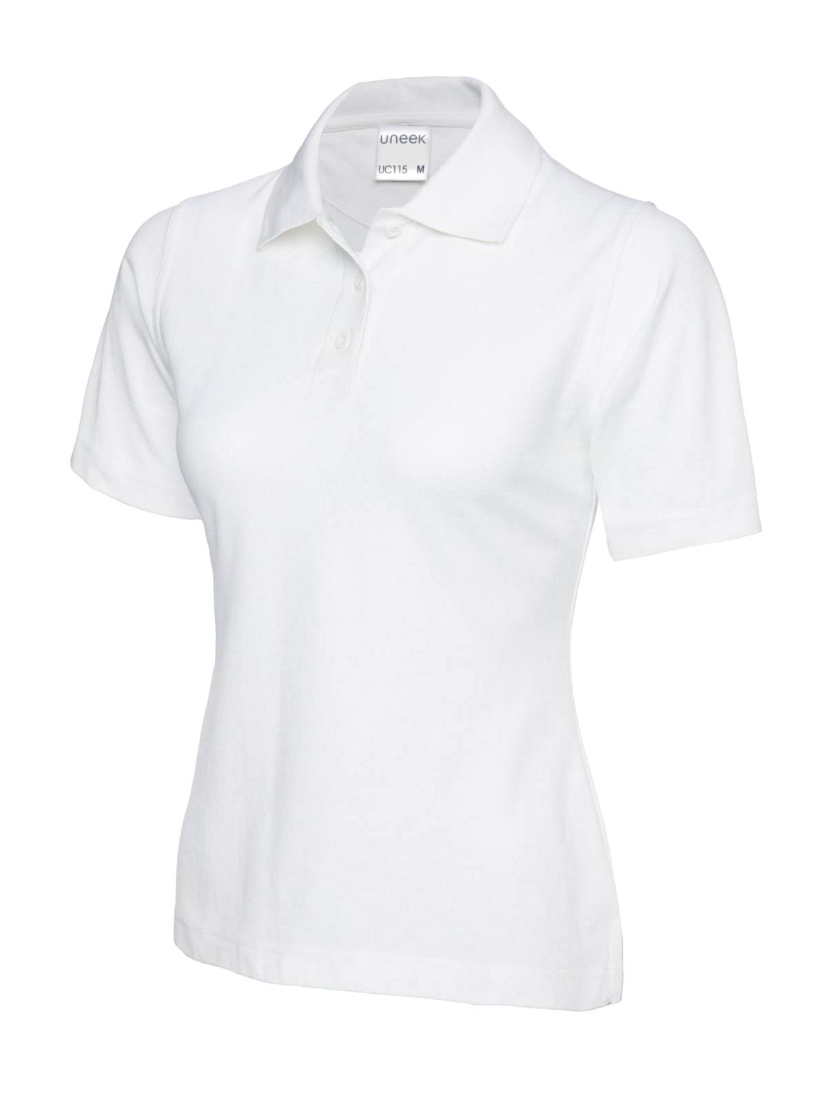 Uneek Ladies Ultra Cotton Poloshirt White