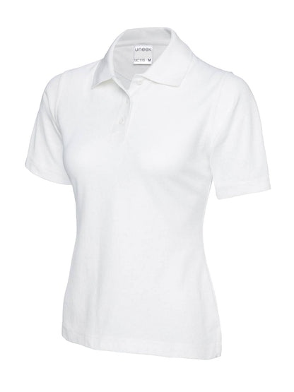 Uneek Ladies Ultra Cotton Poloshirt White