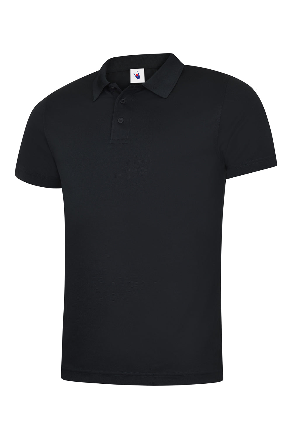 Uneek Mens Super Cool Workwear Poloshirt Black