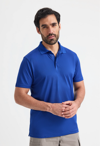 Uneek Mens Super Cool Workwear Poloshirt Black