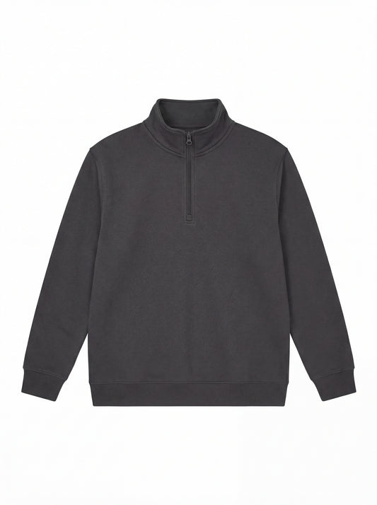 Uneek Quarter Zip Sweatshirt Charcoal